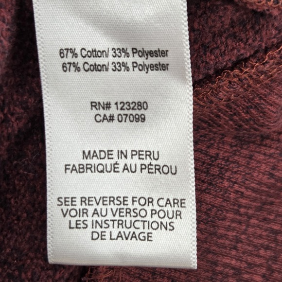 Travis Mathew 1/4 Button Pullover Golf Sweater Mens Size Medium Maroon Red - Picture 7 of 9